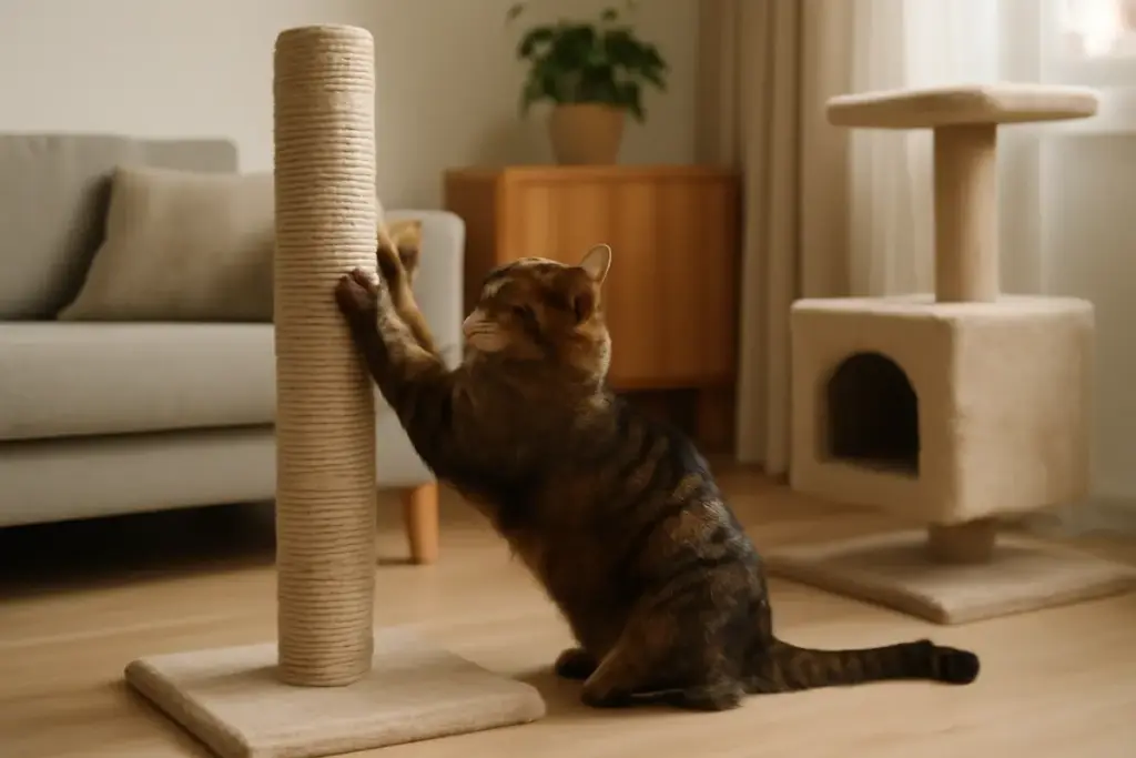 Scratching post: quali modelli assicurano più benessere e meno danni in casa