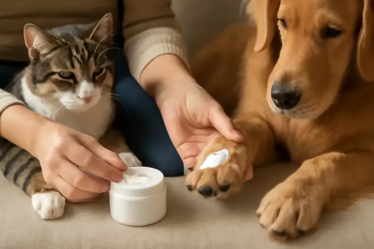 Creme protettive per le zampe di cani e gatti: la guida pratica all’applicazione corretta