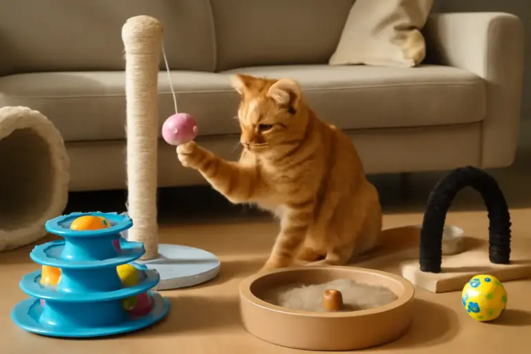 Giochi per gatti che vivono in appartamento: soluzioni semplici per combattere la pigrizia