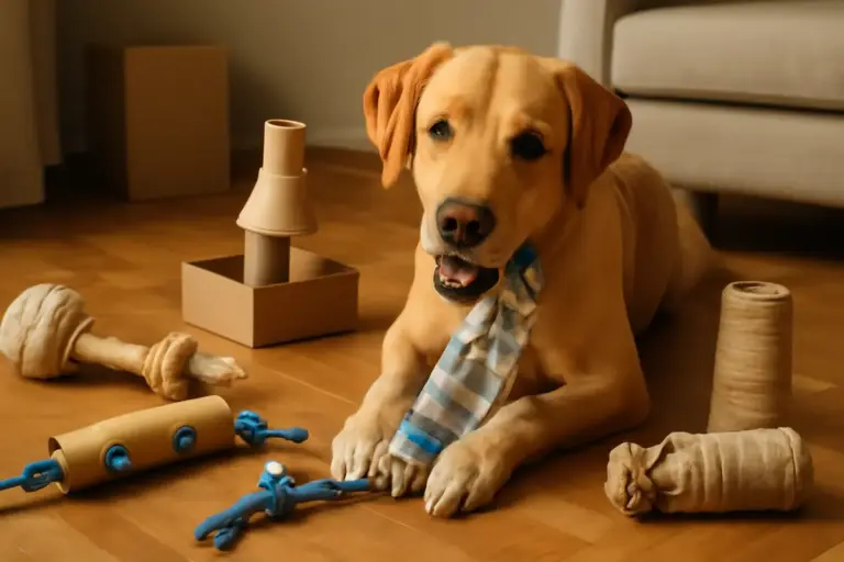 Giochi fai da te per cani: alcune idee facili e sicure che puoi realizzare anche con oggetti di recupero