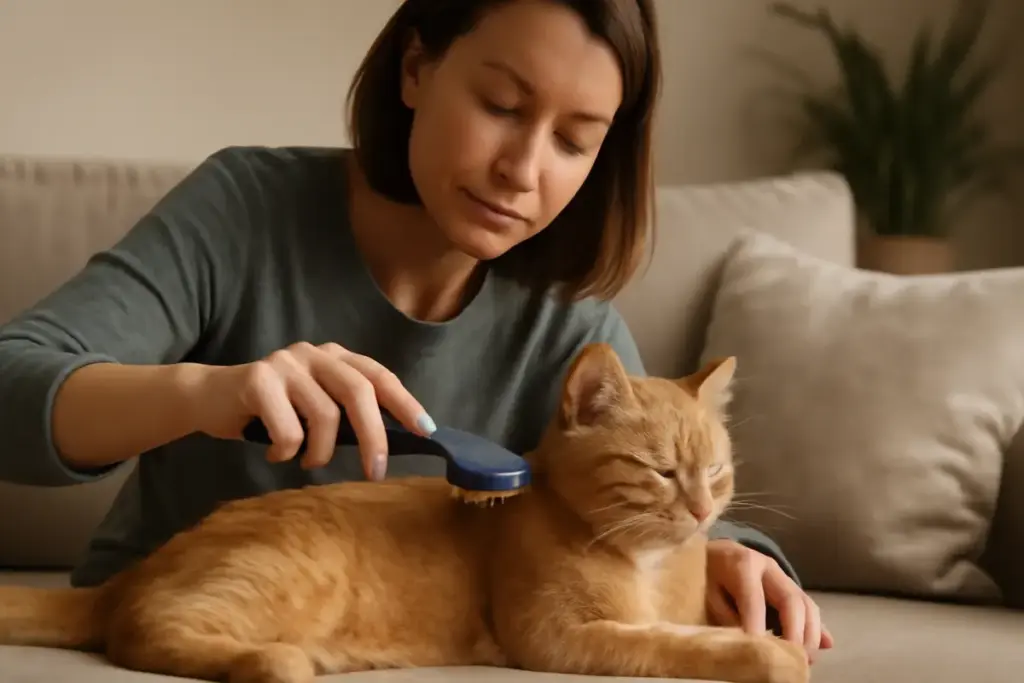 Come prevenire le infiammazioni da spazzolatura nei gatti? Le mosse delicate che fanno la differenza