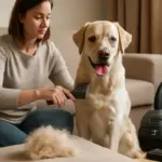 Come gestire la muta stagionale del pelo nei cani? I passaggi pratici che limitano la perdita in casa